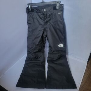 Girls North Face Black Medium Snow Pants EZ Grow Size 7/8 New Without Tag